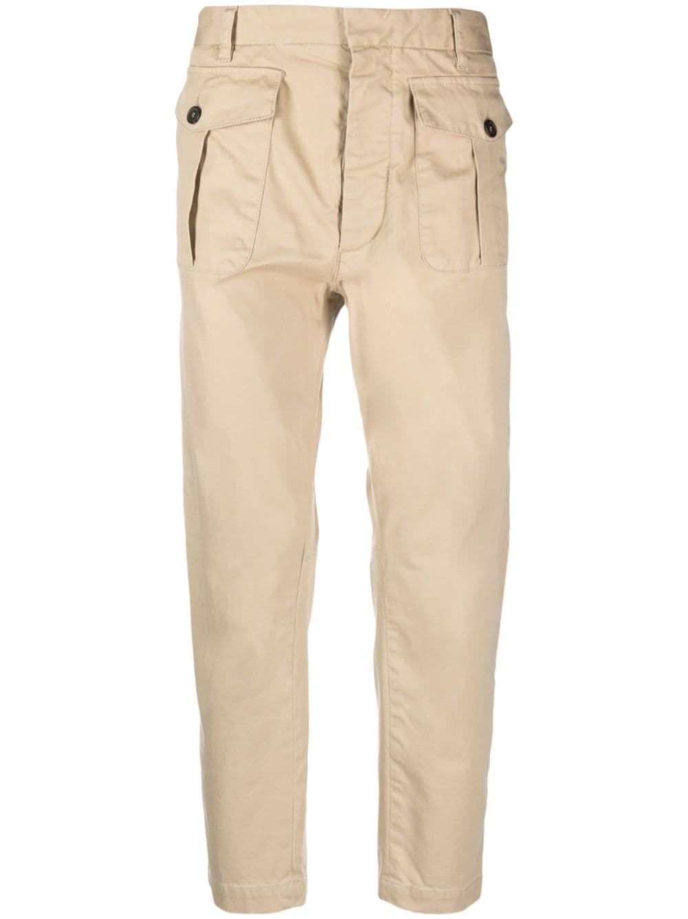 Dsquared2 slim-cut cotton cargo trousers - Brown von Dsquared2