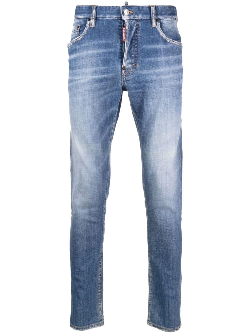 Dsquared2 DC washed denim jeans - Blue von Dsquared2