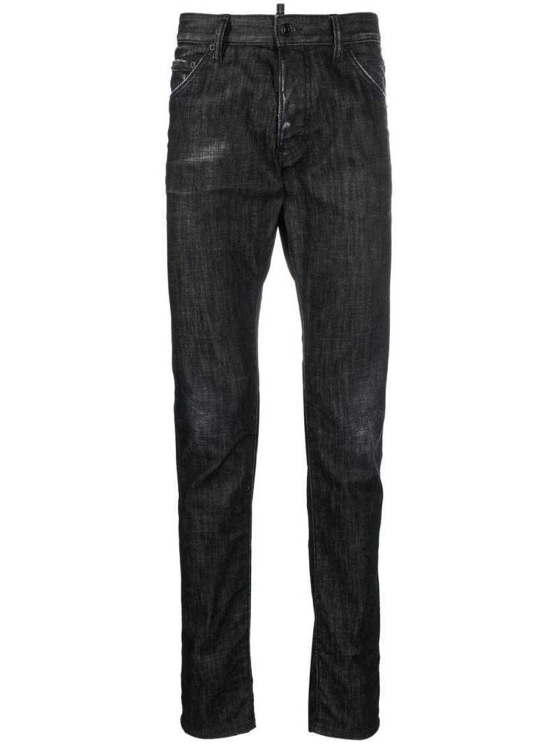 Dsquared2 slim-cut straight-leg jeans - Black von Dsquared2