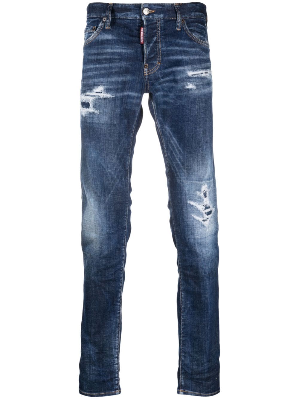 Dsquared2 slim-fit distressed-finish jeans - Blue von Dsquared2