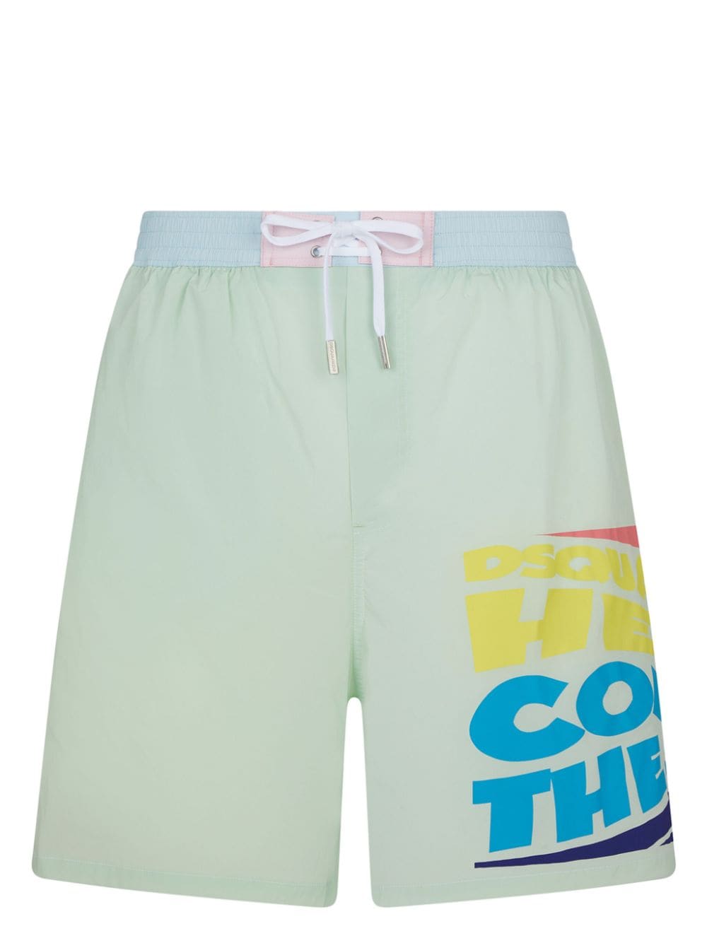 Dsquared2 slogan-print swim shorts - Green von Dsquared2