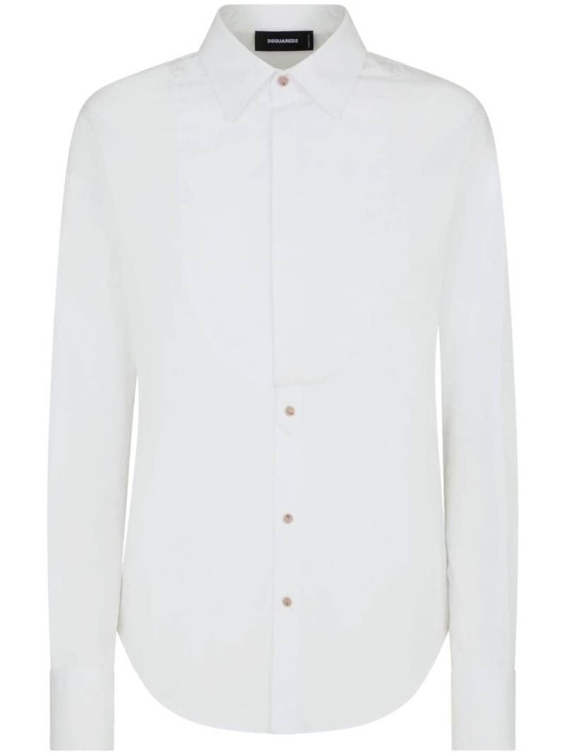 Dsquared2 spread-collar cotton shirt - White von Dsquared2