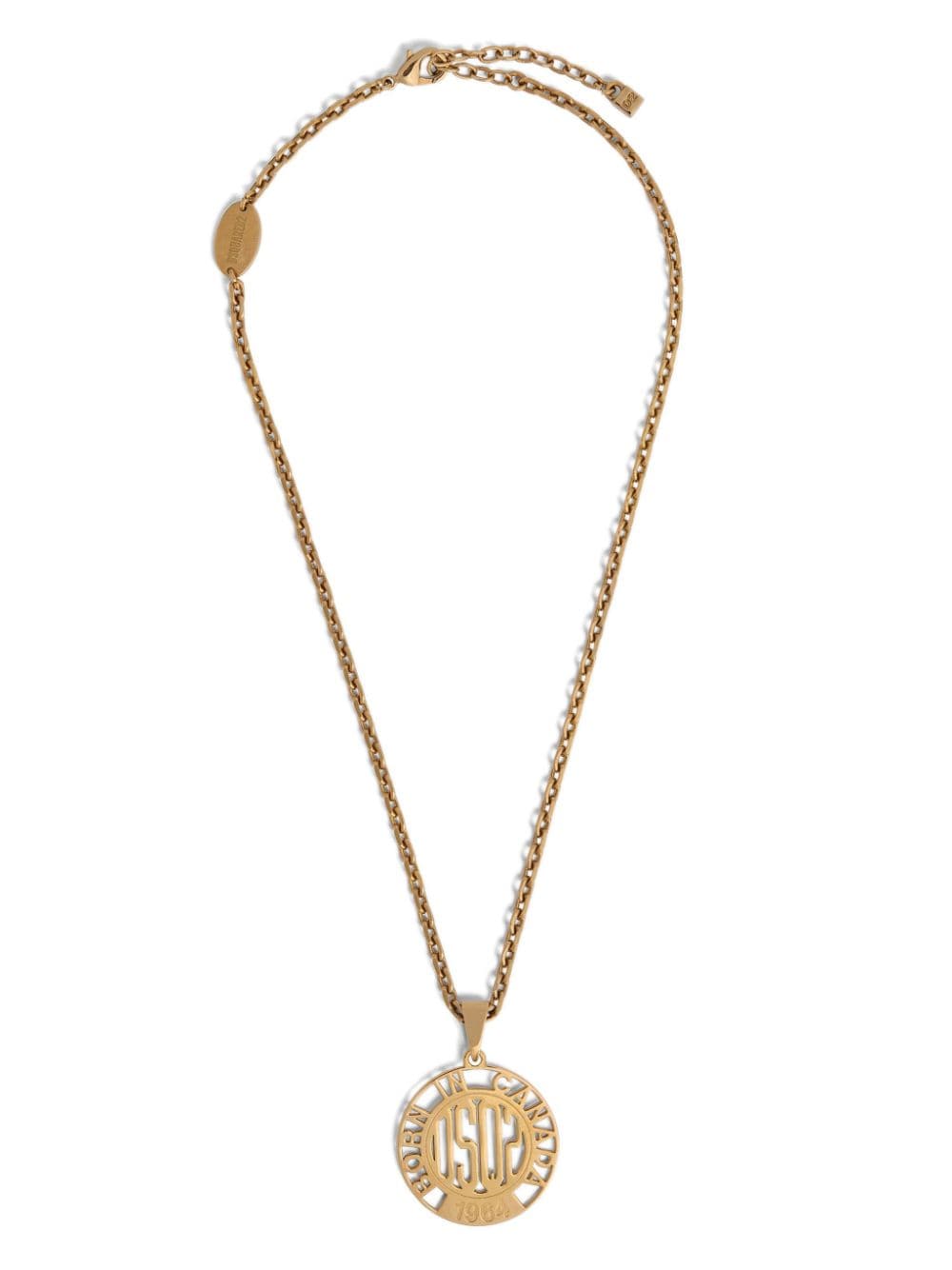 Dsquared2 statement-pendant cable-link necklace - Gold von Dsquared2