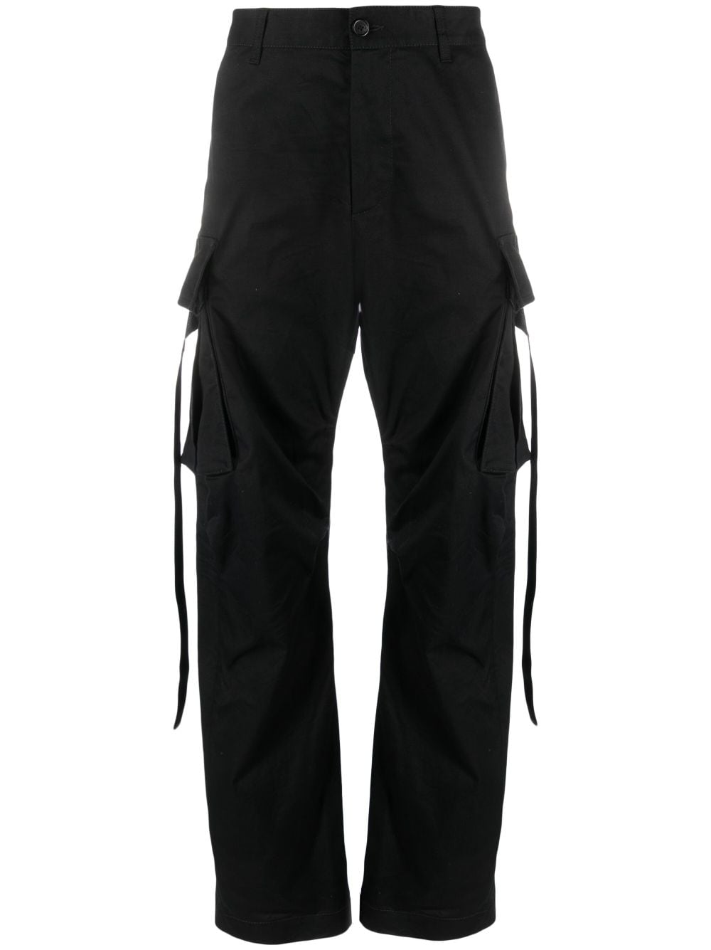 Dsquared2 straight-leg cotton cargo trousers - Black von Dsquared2