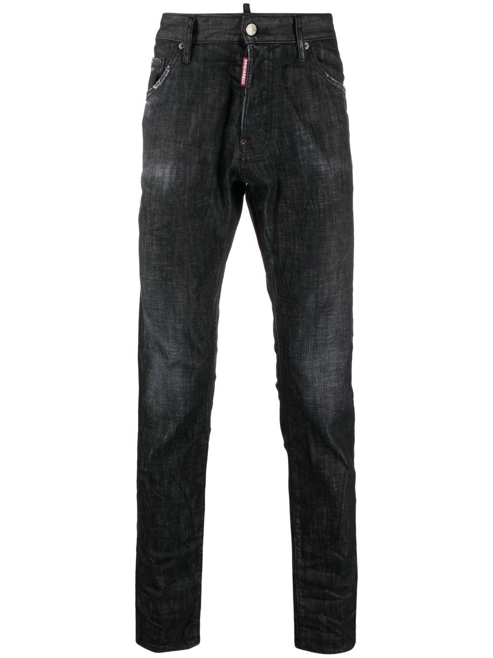 Dsquared2 tapered slim-cut jeans - Black von Dsquared2