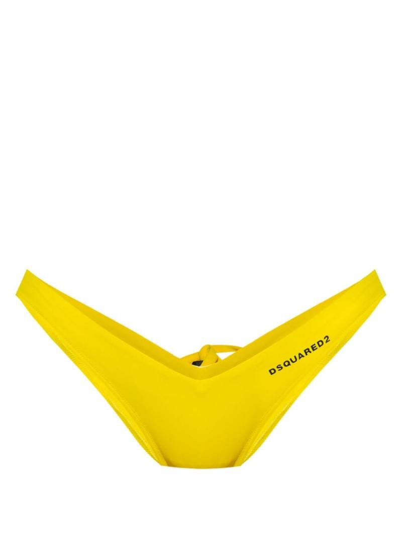 Dsquared2 thong-style bikini bottom - Yellow von Dsquared2