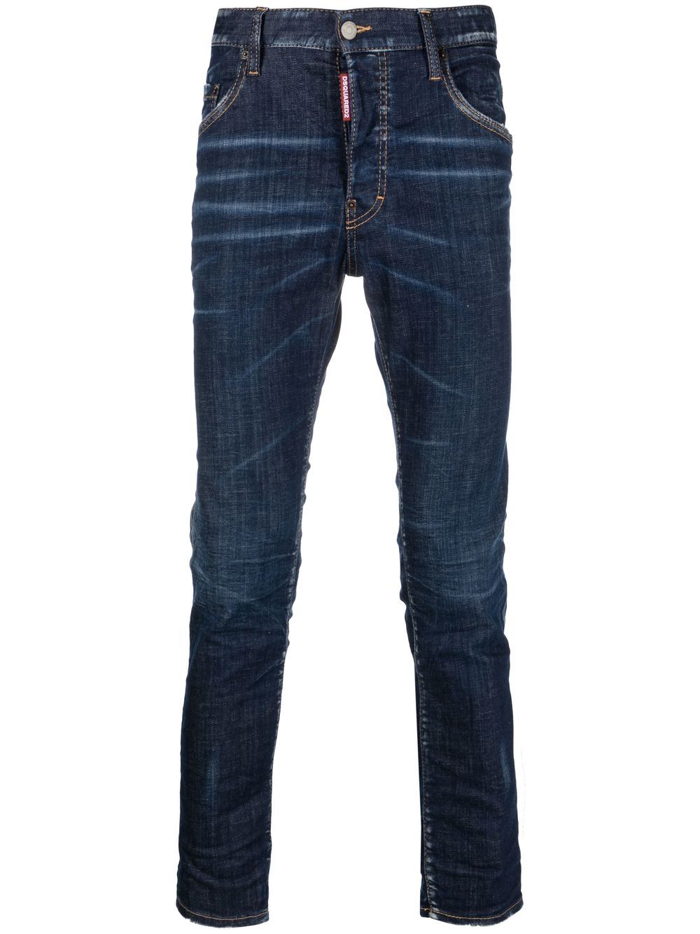 Dsquared2 tie-dye low-rise jeans - Blue von Dsquared2
