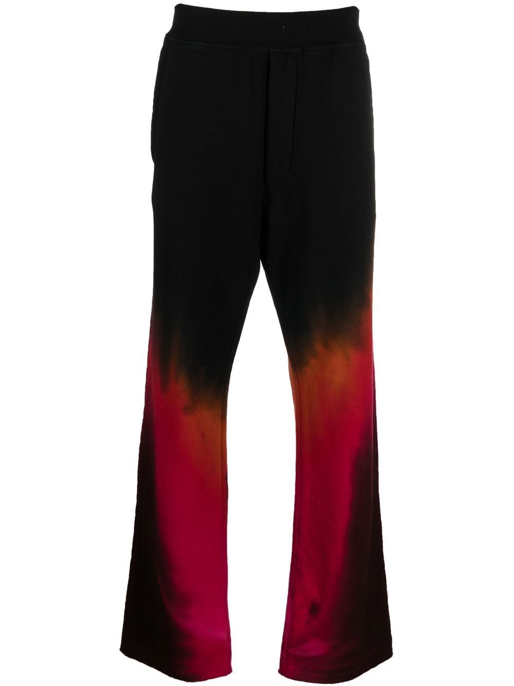 Dsquared2 tie-dye straight-leg sweatpants - Black von Dsquared2