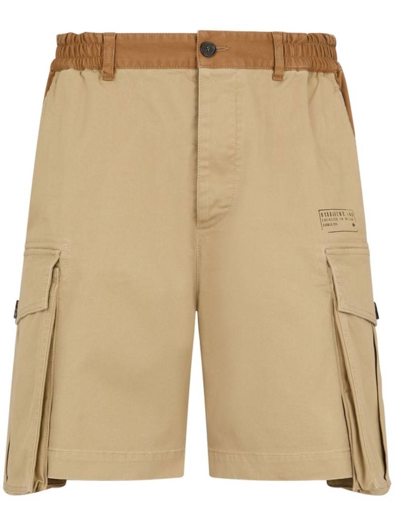 Dsquared2 two-tone cargo shorts - Neutrals von Dsquared2