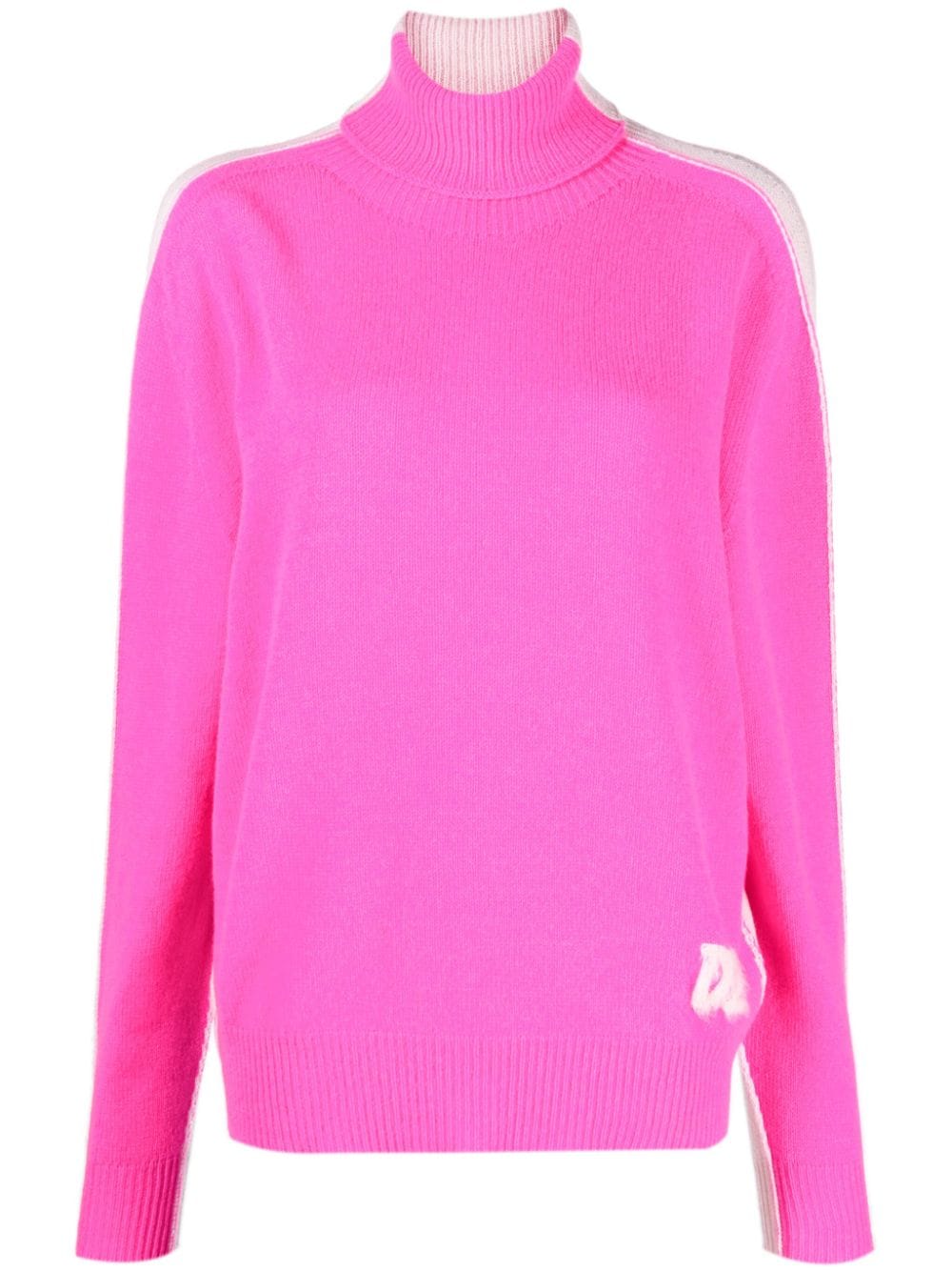 Dsquared2 two-tone wool-cashmere roll-neck jumper - Pink von Dsquared2