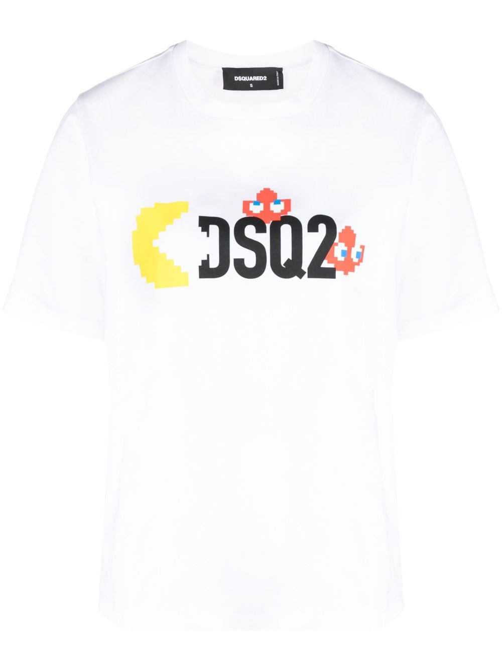 Dsquared2 x Pac-Man graphic-print cotton T-shirt - White von Dsquared2