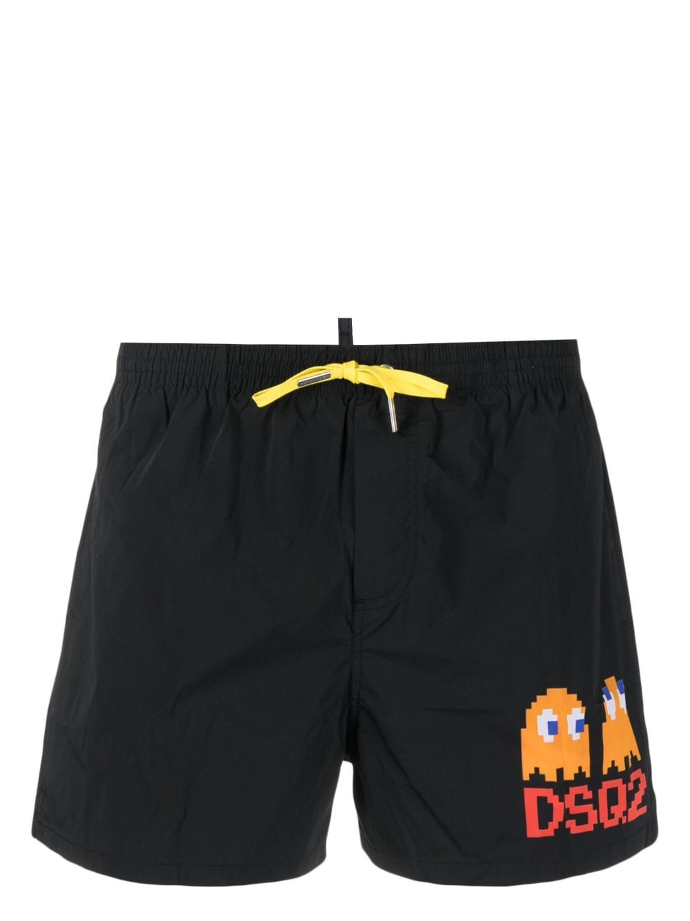 Dsquared2 x Pac-Man logo-print swim shorts - Black von Dsquared2