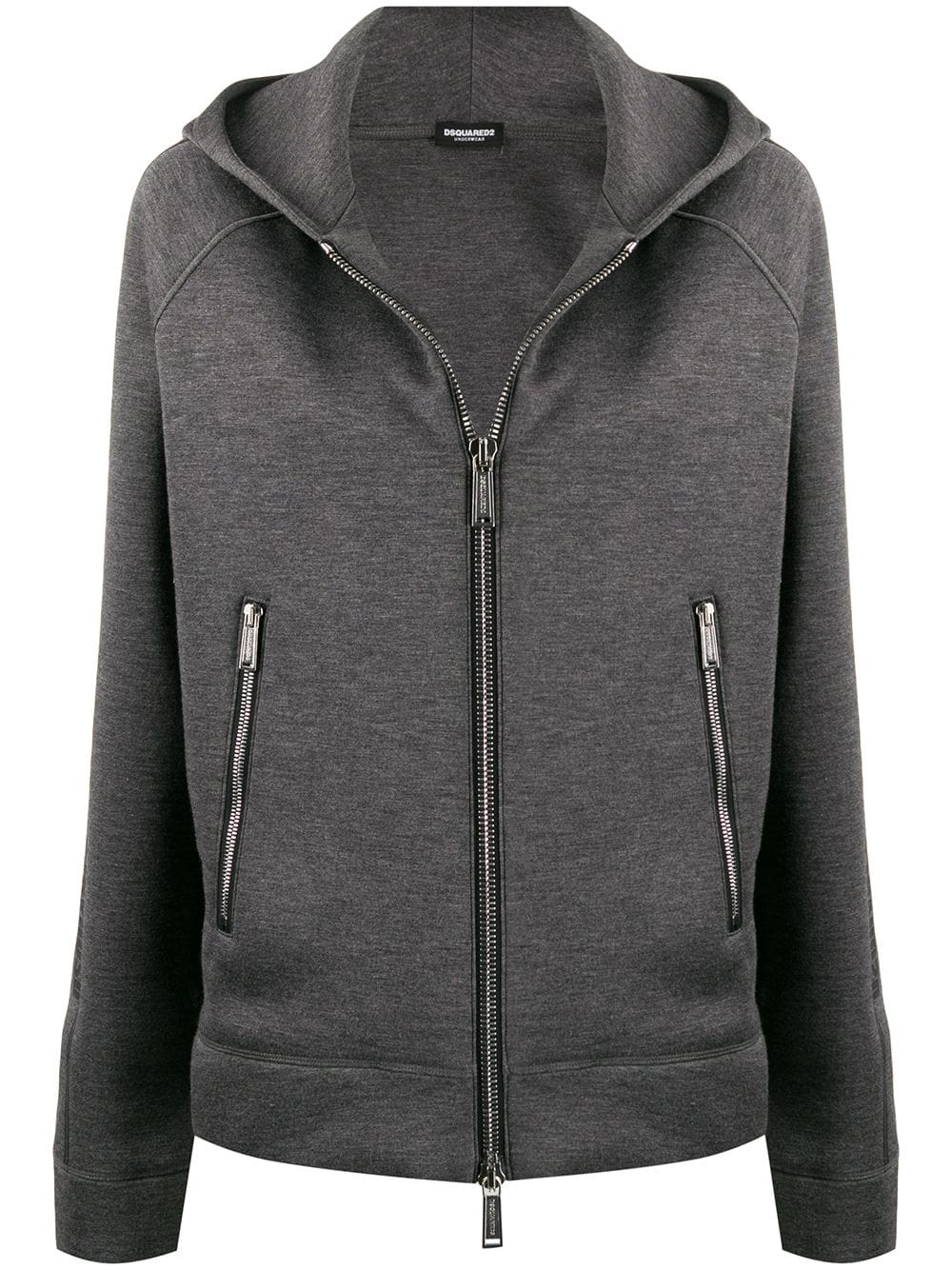 Dsquared2 zipped hoodie - Grey von Dsquared2
