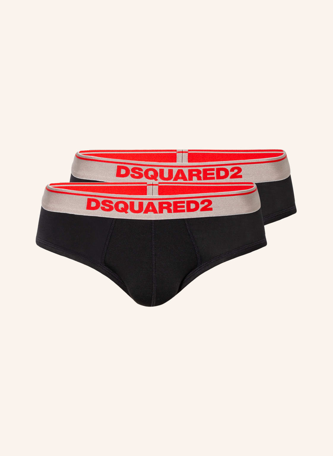 dsquared2 2er-Pack Slips schwarz von Dsquared2