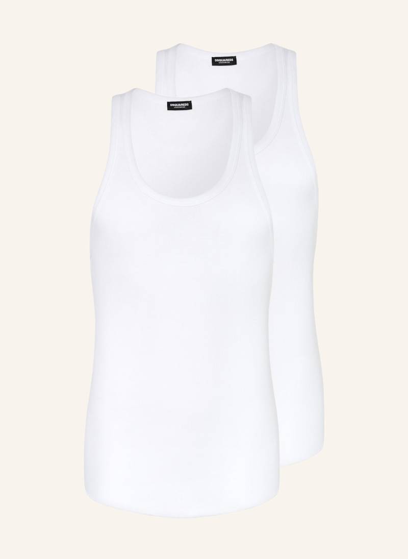 dsquared2 2er-Pack Unterhemden weiss von Dsquared2