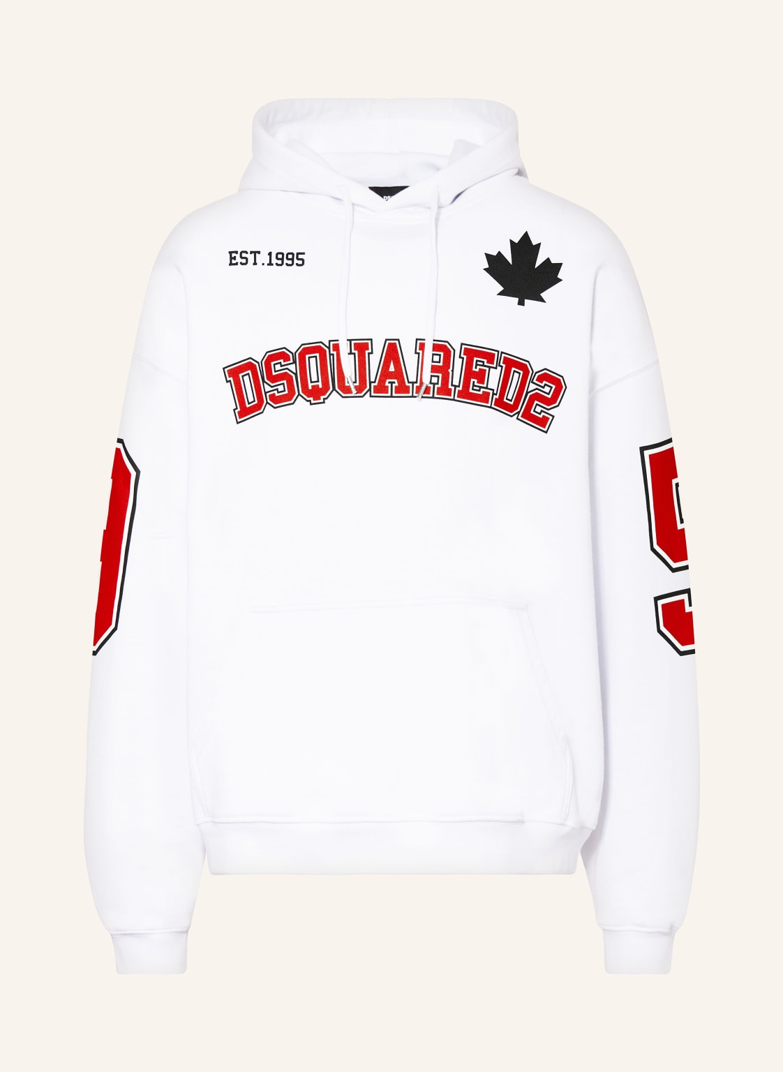 dsquared2 Hoodie Caten 64 weiss von Dsquared2