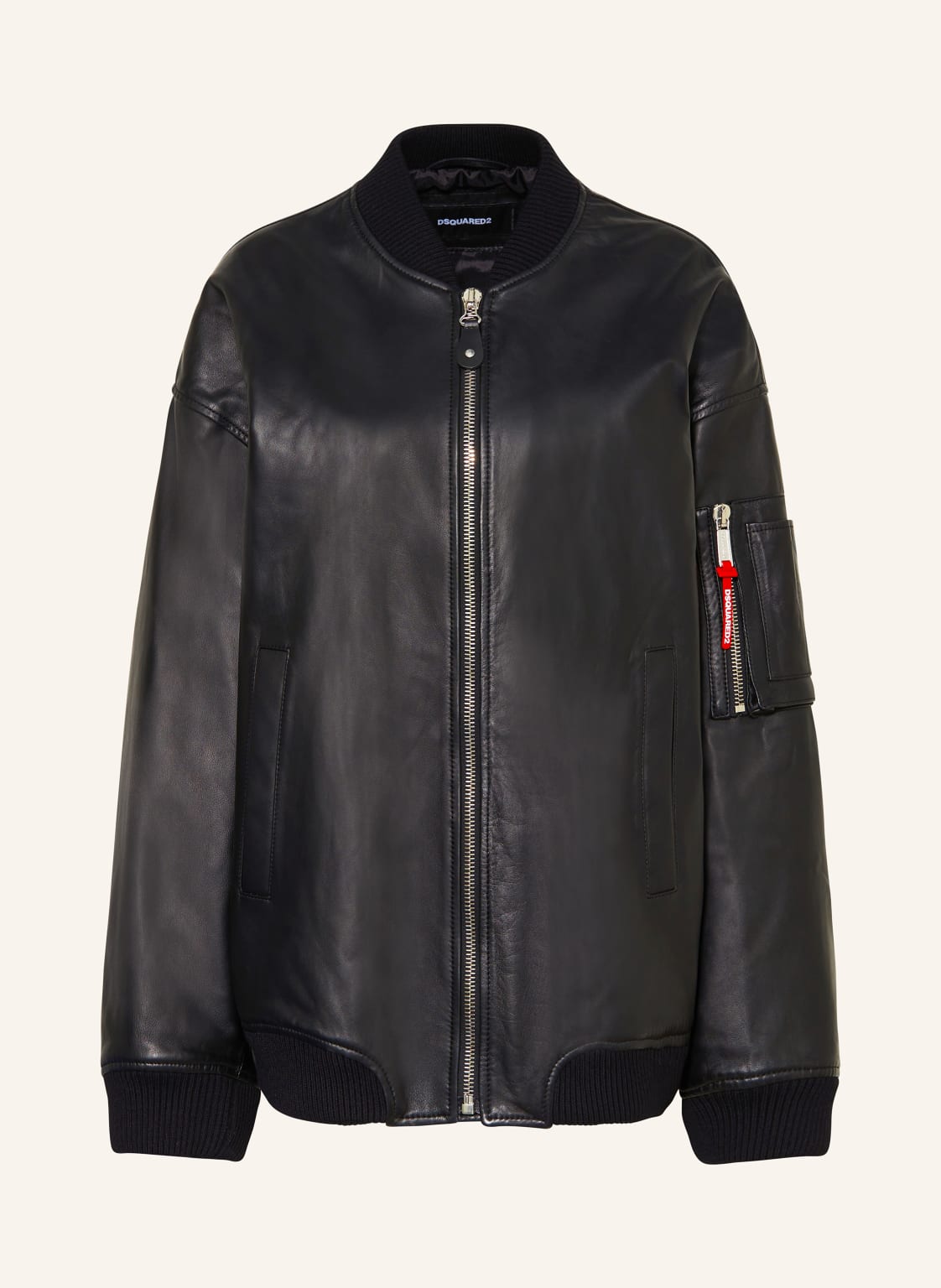 dsquared2 Oversized-Blouson Aus Leder schwarz dsquared2 Oversized-Blouson Aus Leder schwarz von Dsquared2