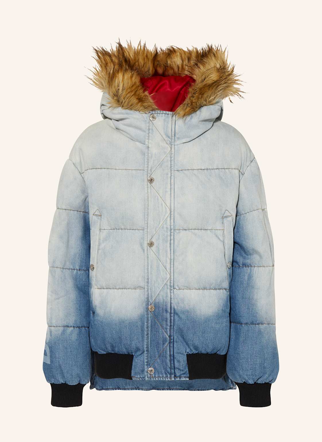 dsquared2 Steppjacke Mit Kunstfell blau dsquared2 Steppjacke Mit Kunstfell blau von Dsquared2