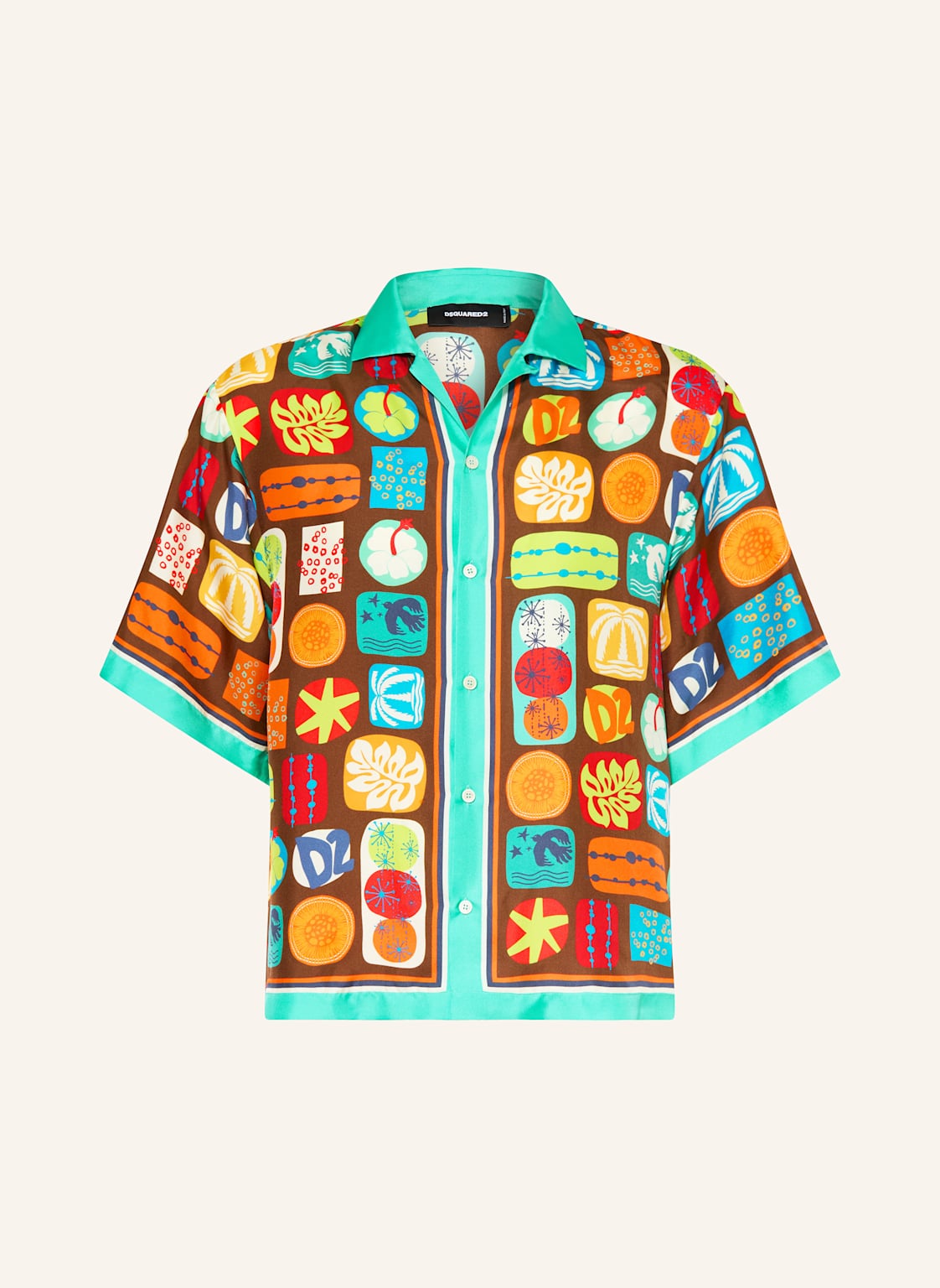 dsquared2 T-Shirt Bowling Aus Seide orange von Dsquared2