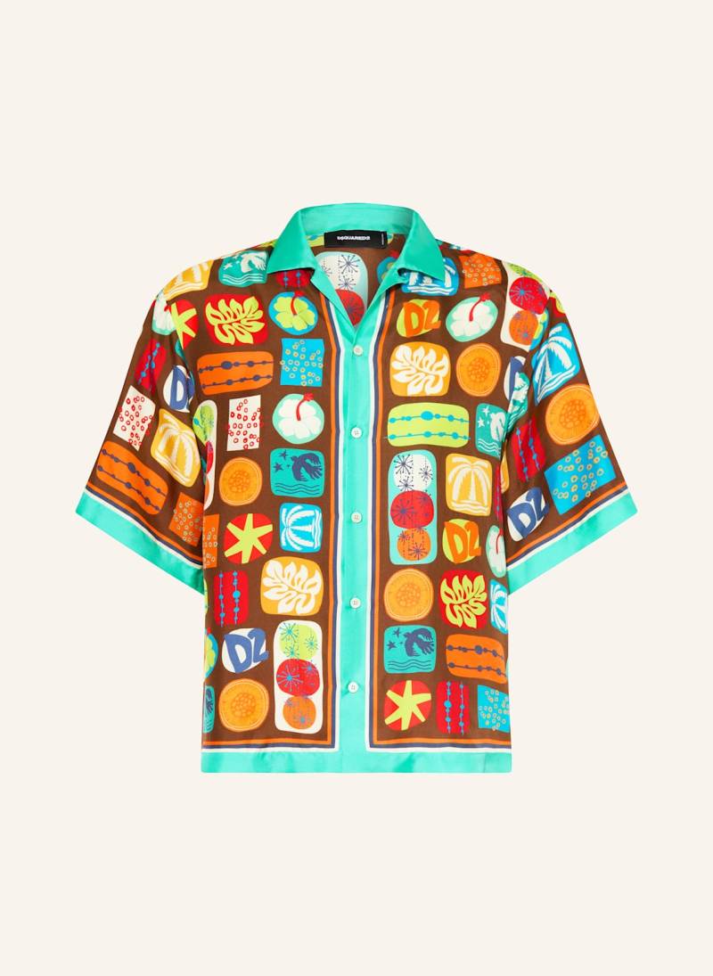 dsquared2 T-Shirt Bowling Aus Seide orange von Dsquared2
