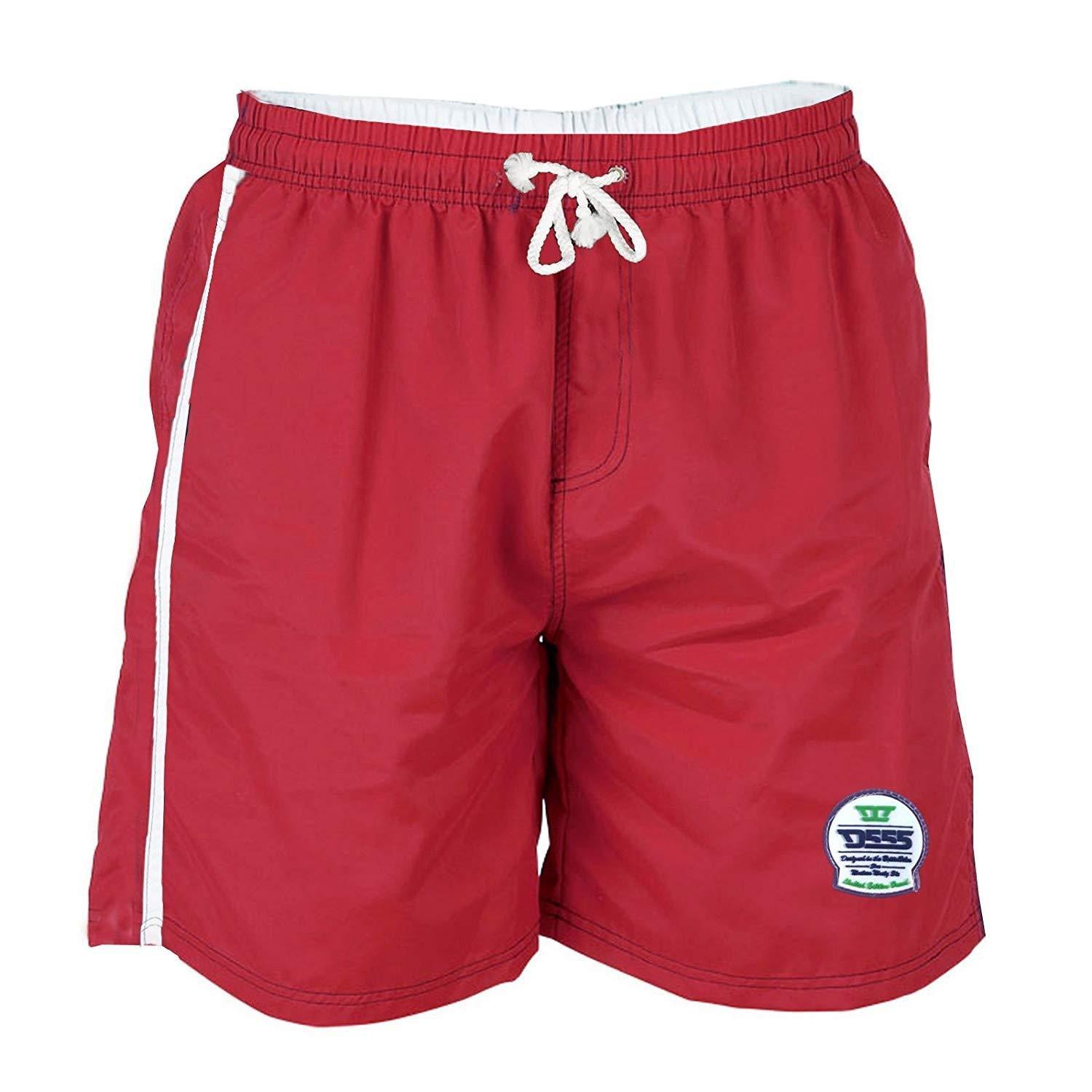 Badeshorts Yarrow Kingsize Herren Rot Bunt XXL von Duke