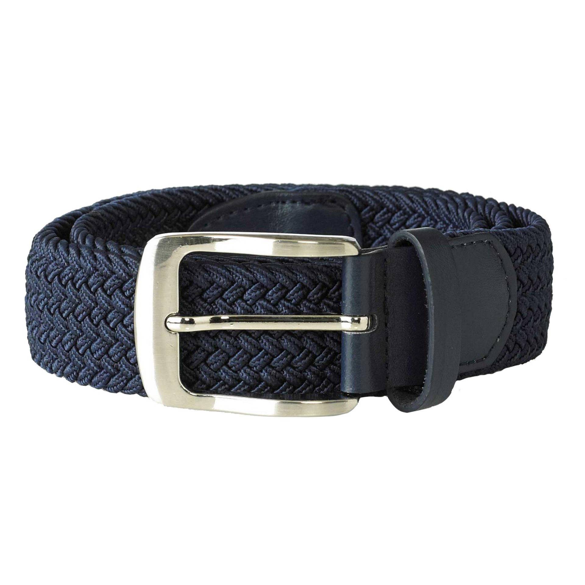 Dani Stretch Geflochtener Gürtel Herren Marine L/XL von Duke