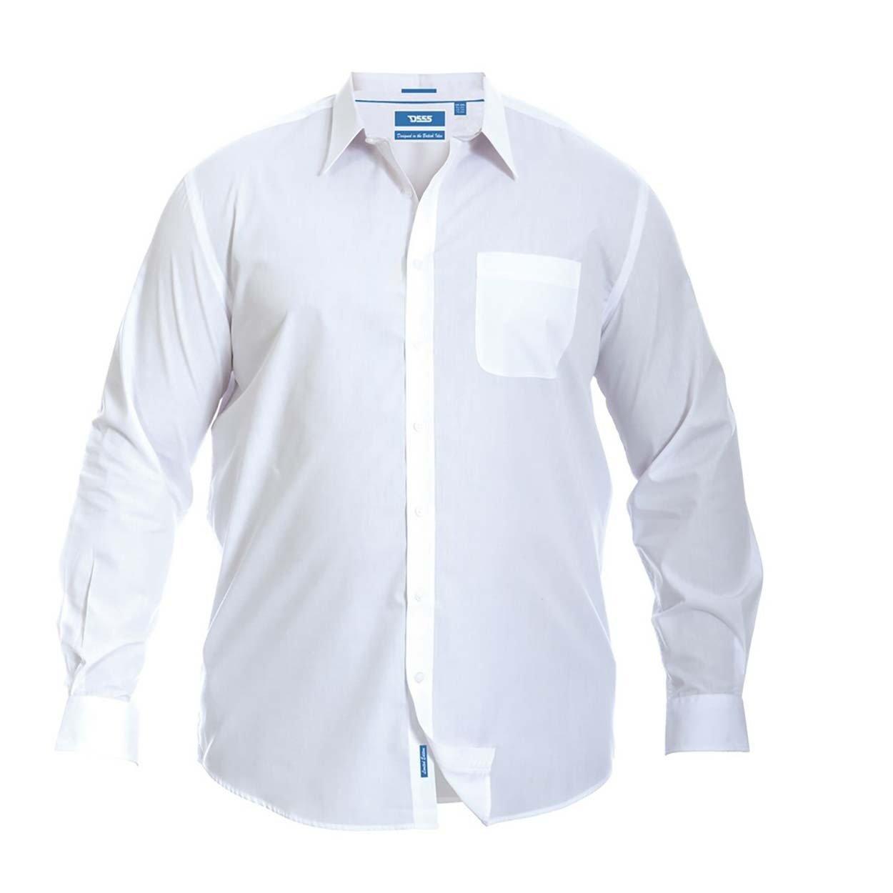 Langarmhemd Aiden Kingsize, Regulärer Schnitt Herren Weiss 7XL von Duke