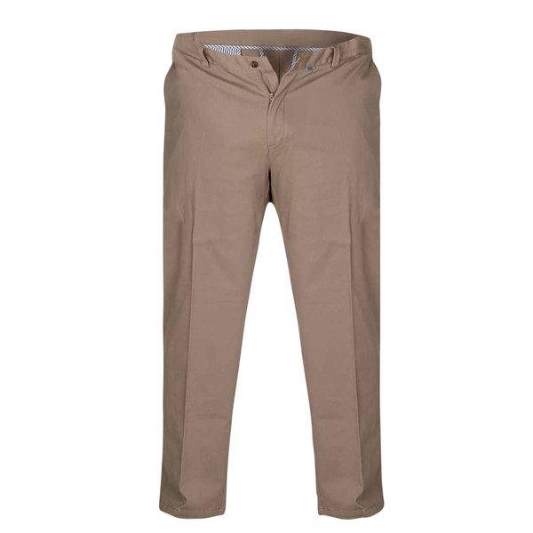 Kingsize Bruno Stretch Chino Hose Herren Beige W48 von Duke