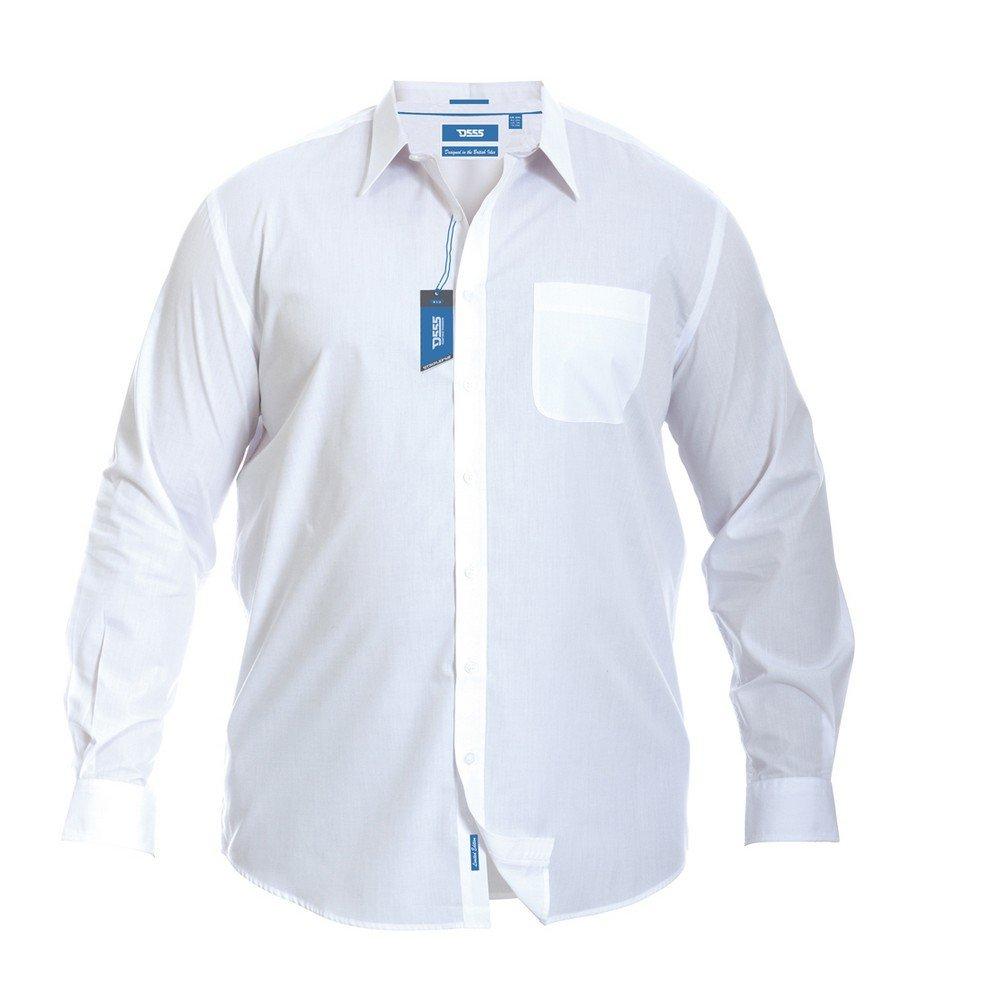 Langarmhemd Aiden Kingsize, Regulärer Schnitt Herren Weiss 8XL von Duke