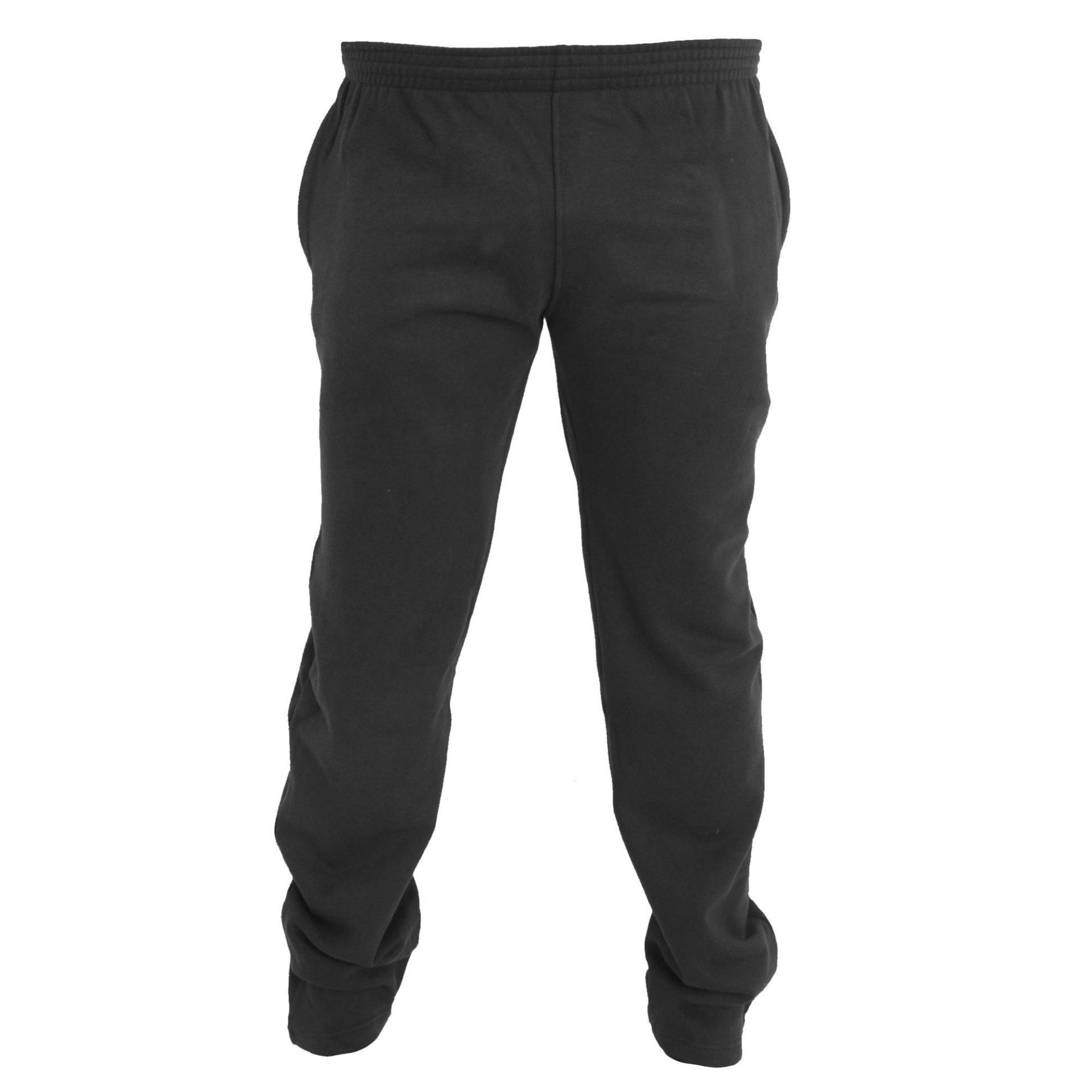 Kingsize Albert Jogging Hose, Gerade Bündchen Herren Schwarz 4XL von Duke