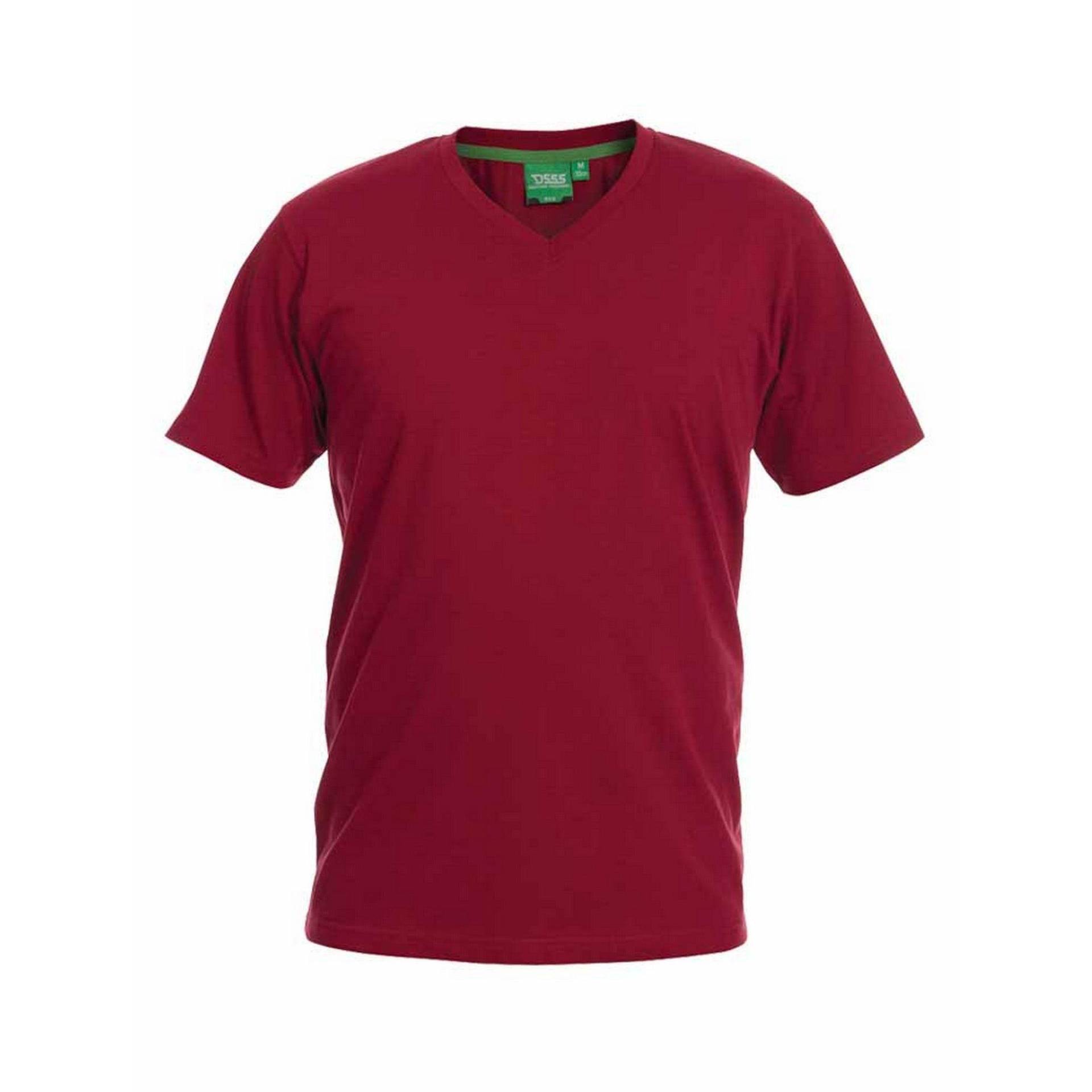 Tshirt Signature 2 Mit Vausschnitt, King Size, Baumwolle Herren Rot Bunt 3XL von Duke