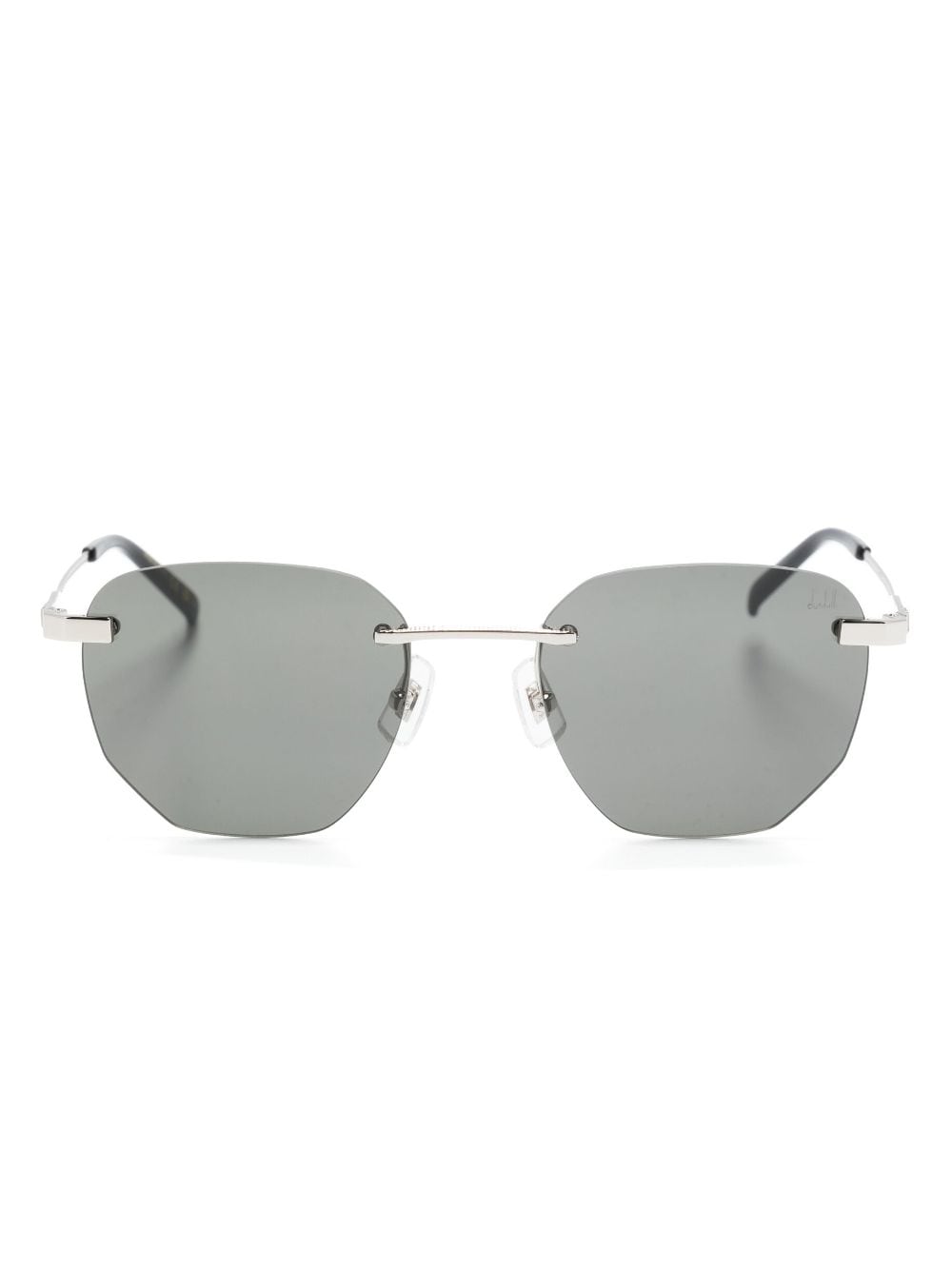 Dunhill geometric-frame sunglasses - Silver von Dunhill