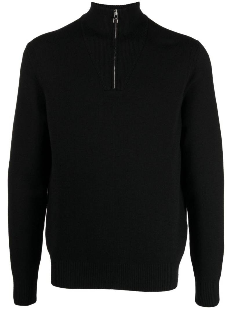 Dunhill half-zip wool jumper - Black von Dunhill