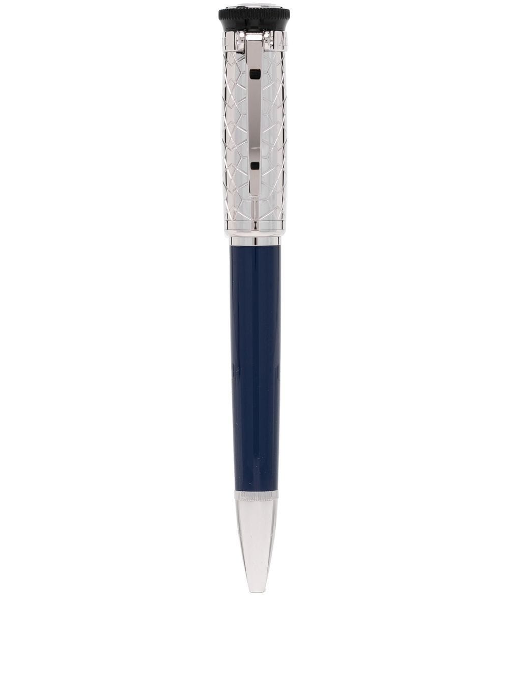 Dunhill logo-print detail pen - Blue von Dunhill