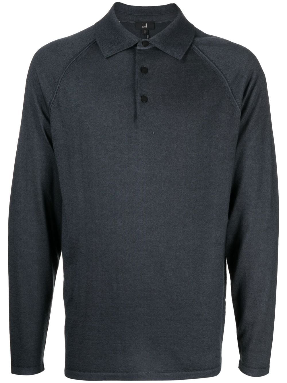 Dunhill long-sleeve cashmere polo shirt - Grey von Dunhill