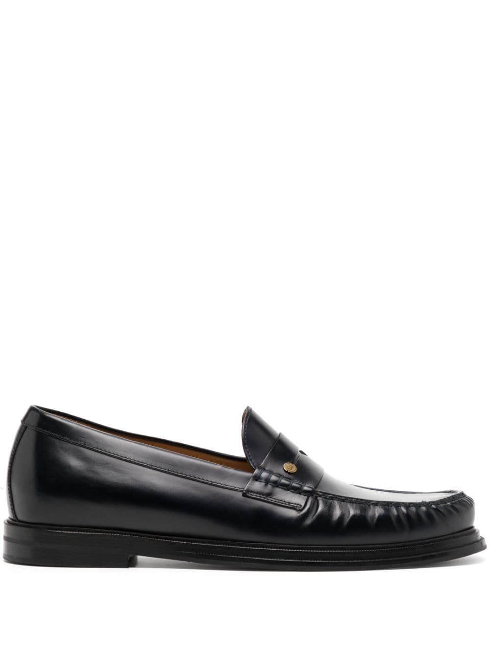 Dunhill penny-slot leather loafers - Black von Dunhill