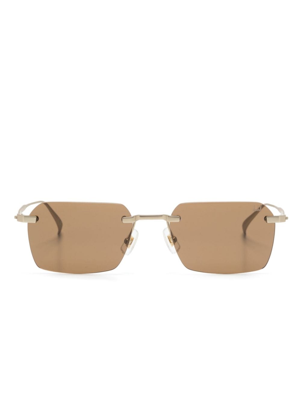 Dunhill rectangle-frame sunglasses - Gold von Dunhill