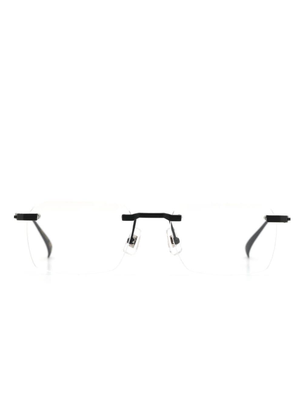 Dunhill rimless rectangle-lens glasses - Black von Dunhill