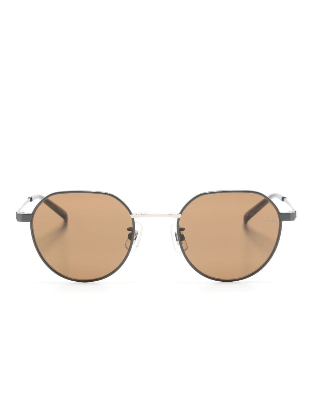 Dunhill round-frame metal sunglasses - Grey von Dunhill
