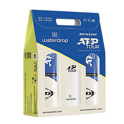 2-Pack ATP Tour Tennisball + Trinkflasche von Dunlop