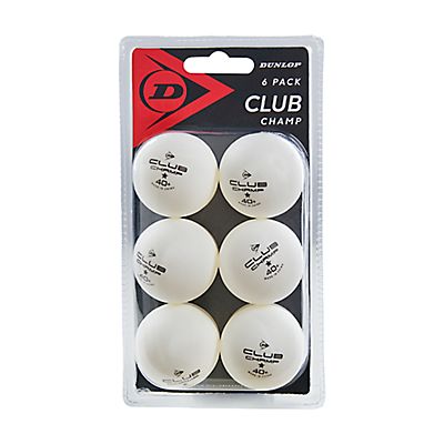 Club Champ 6 Tischtennisbälle von Dunlop