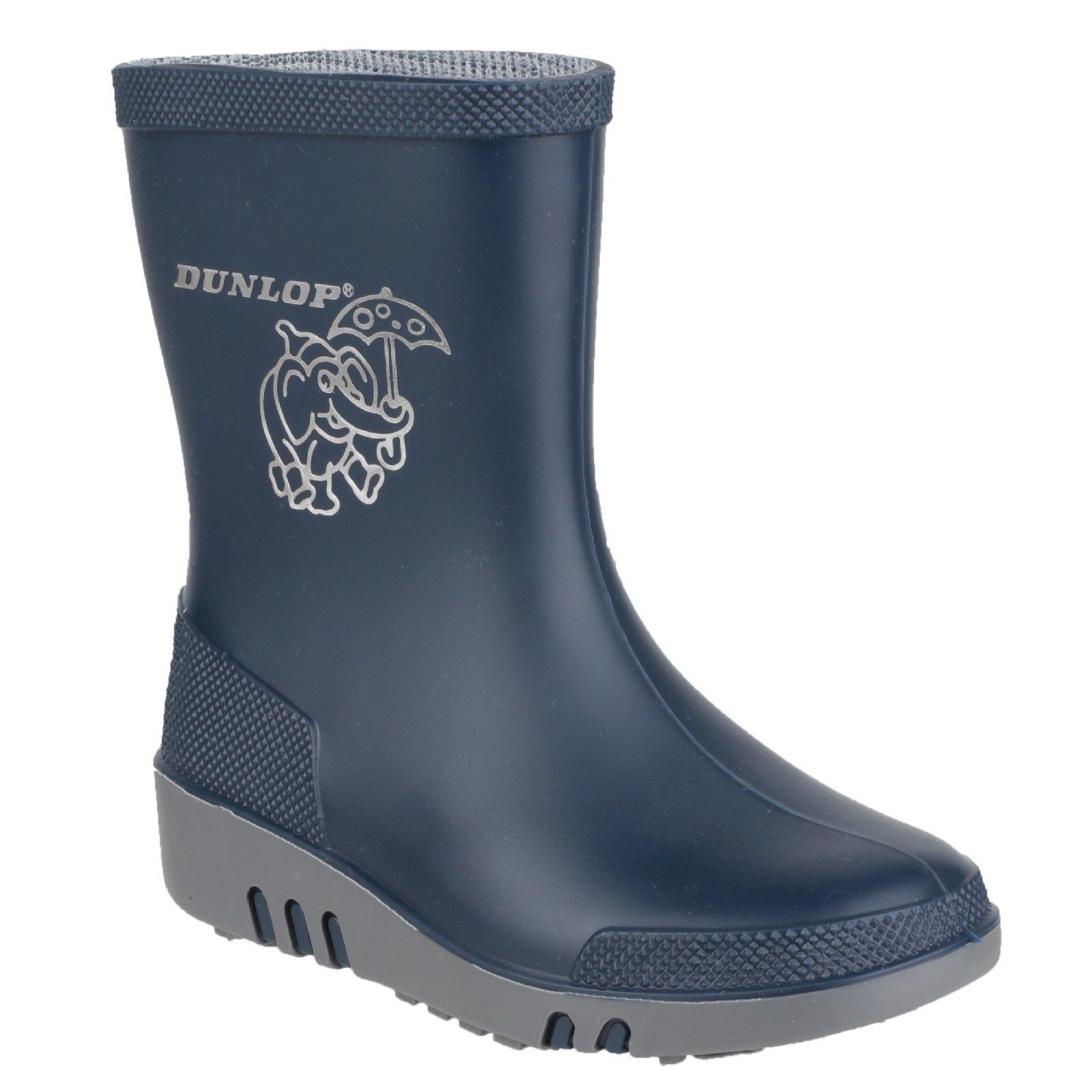 Mini Gummistiefel Elefant Unisex Blau 23 von Dunlop