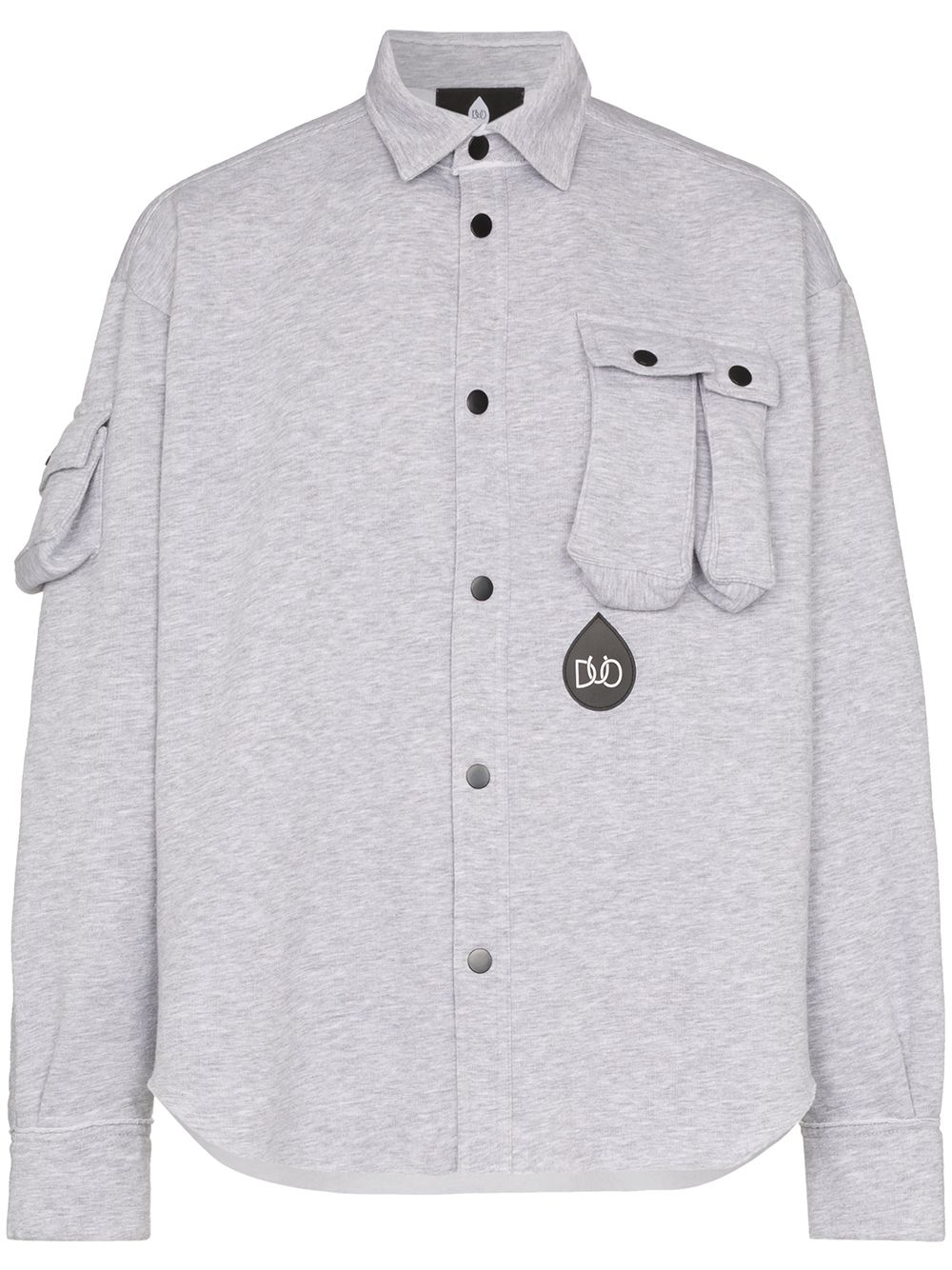 DUOltd button-up jersey shirt - Grey von DUOltd