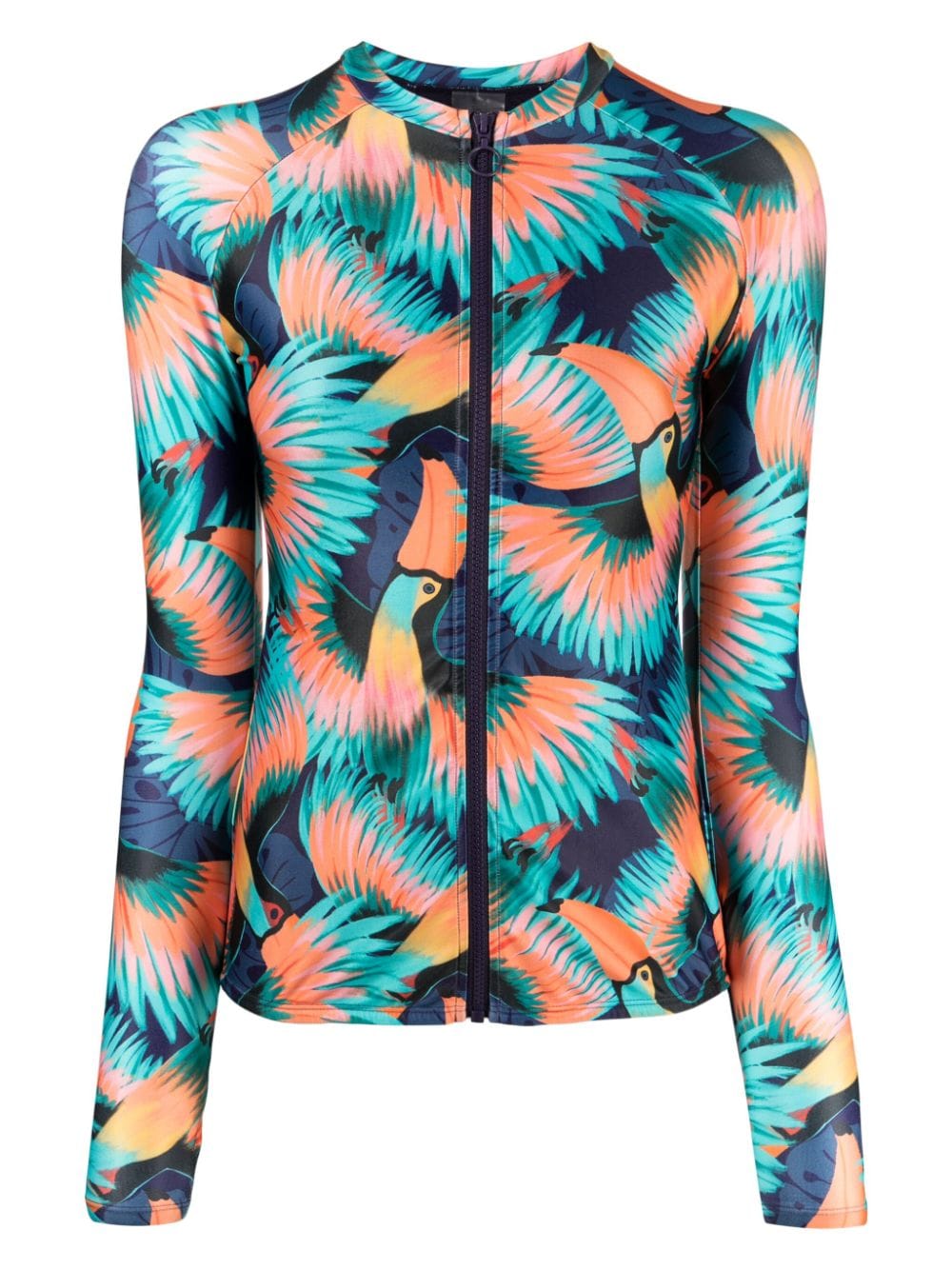 Duskii Tropical-print rash guard - Multicolour von Duskii