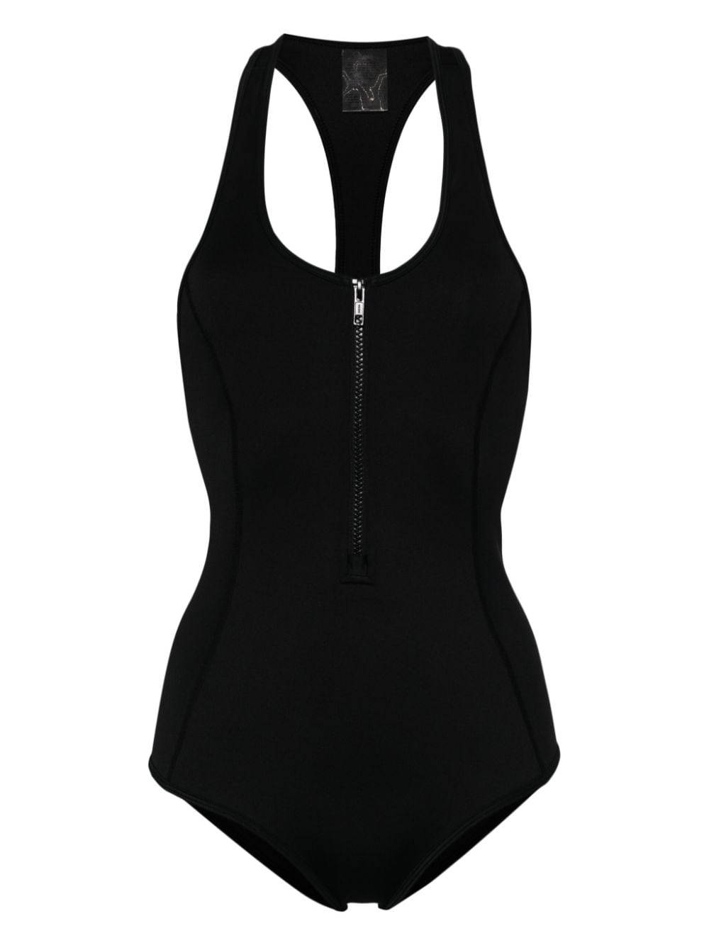 Duskii zip-up racerback swimsuit - Black von Duskii