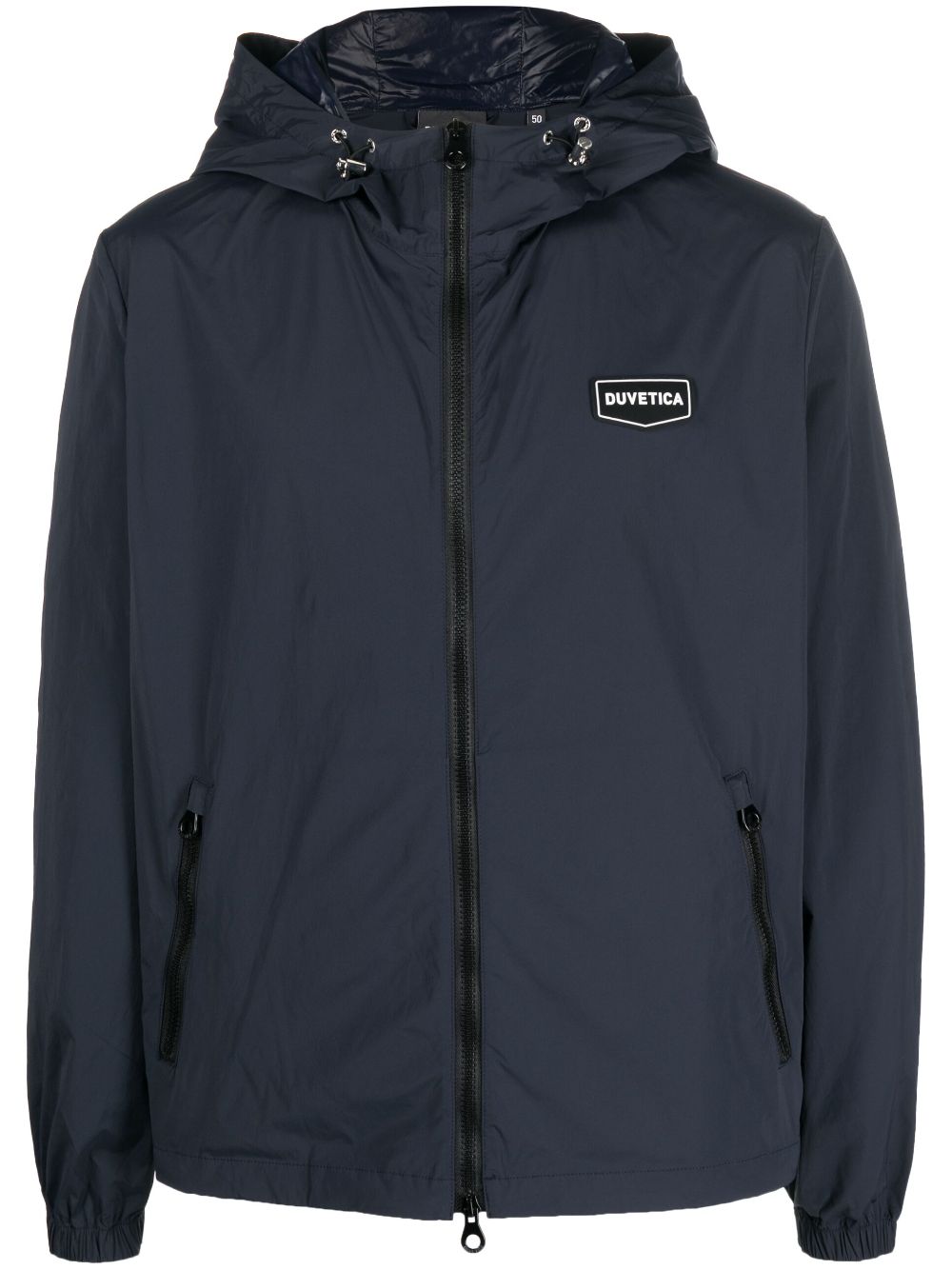 Duvetica logo-patch hooded jacket - Blue von Duvetica