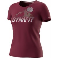 DYNAFIT Damen Funktionsshirt Transalper Graphic dunkelrot | L von Dynafit