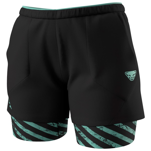 Dynafit - Women's Trail 2in1 Short - Laufshorts Gr L;M;S;XL;XS schwarz;türkis von Dynafit