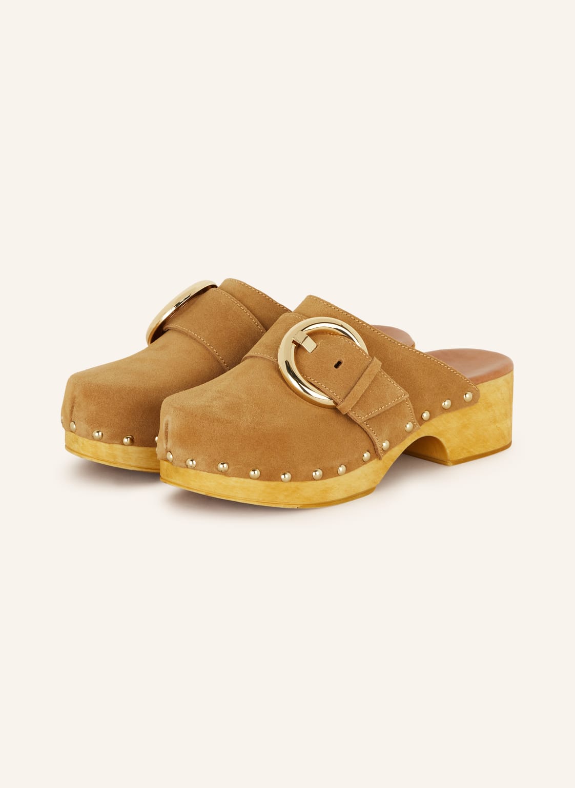 È Mia Clogs Mit Nieten beige von È MIA