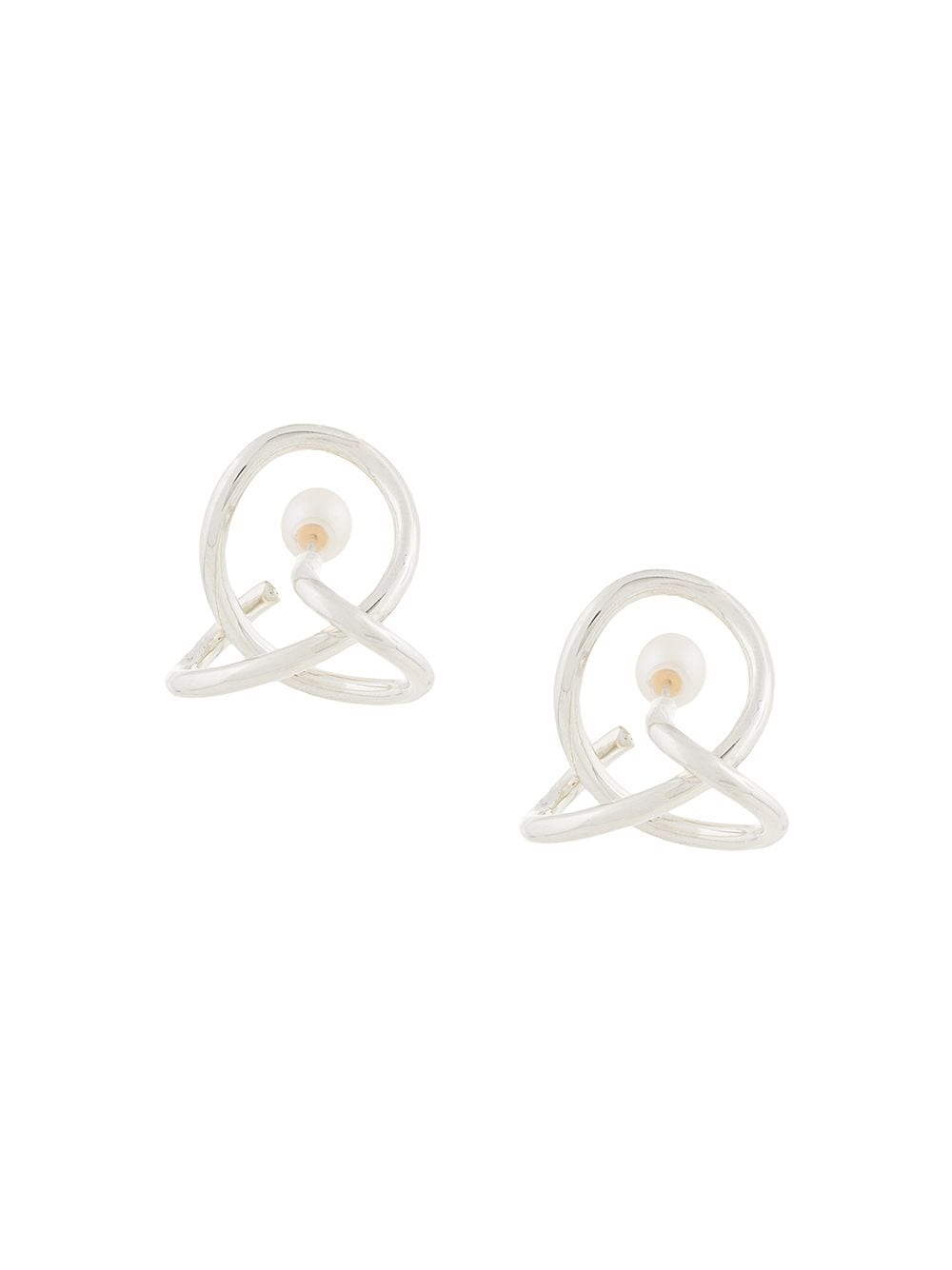 E.M. orb earrings - Metallic von E.M.
